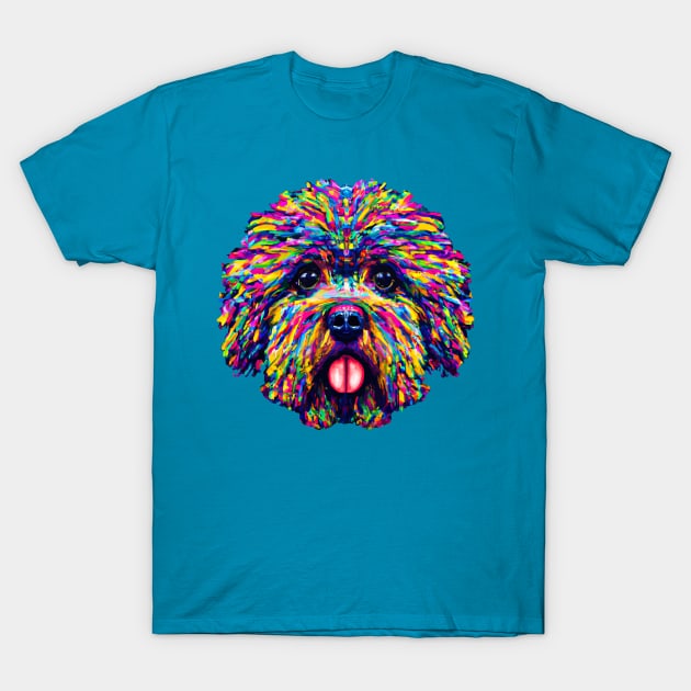Adorable Bolognese Dog Fluffy Artwork T-Shirt by Furrban